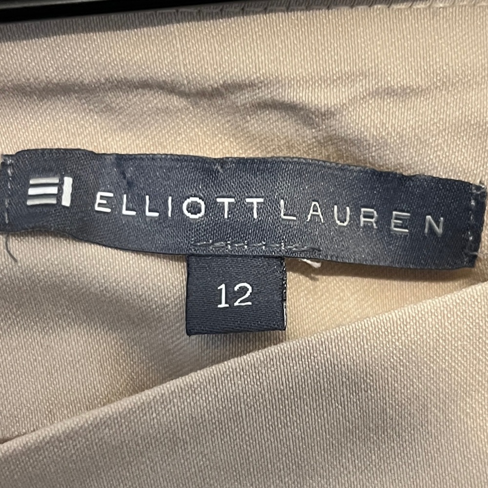 ELLIOTT LAUREN Women's Beige Pull On Pants Size 12 - Picture 3 of 4